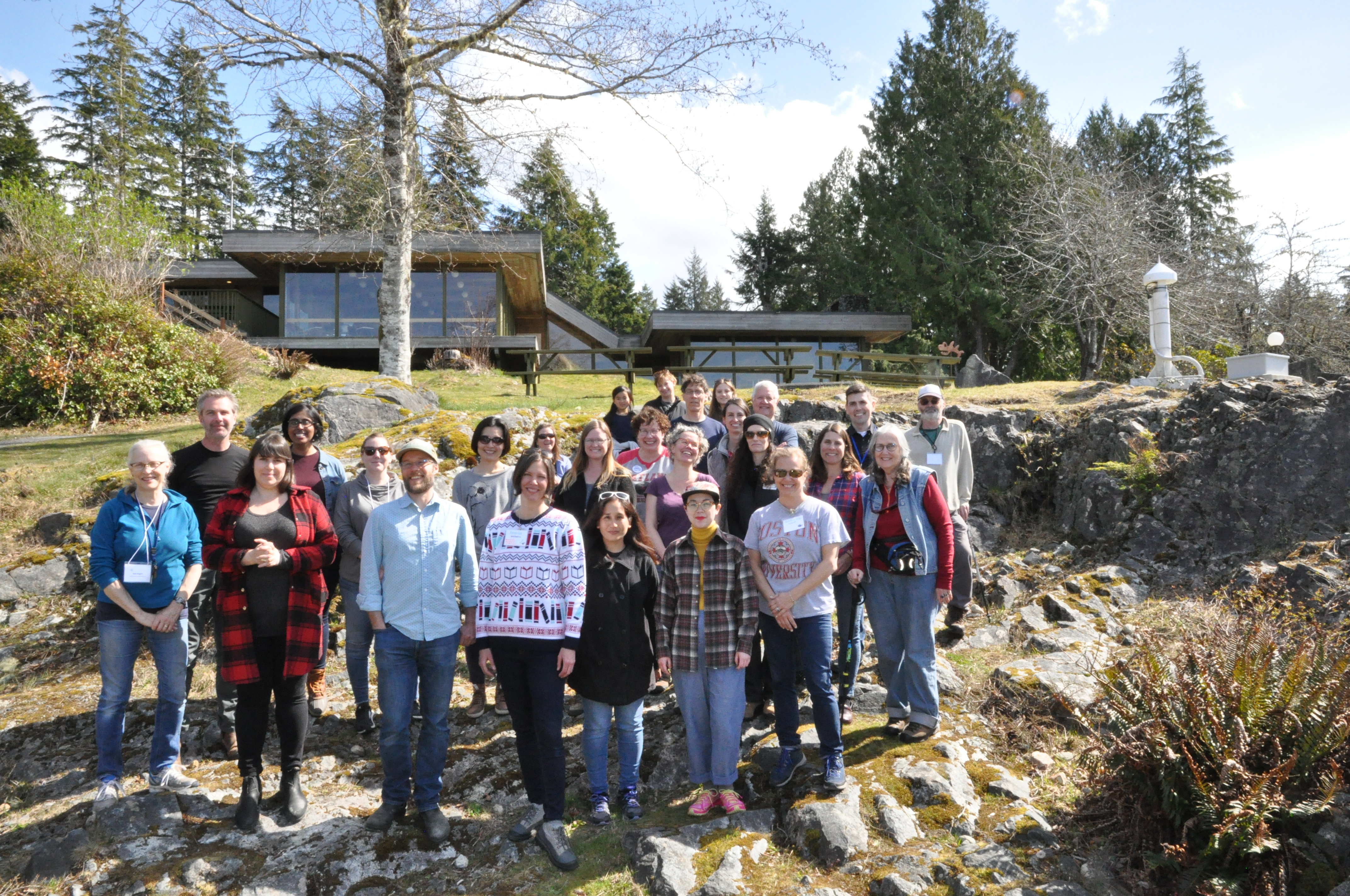 Group photo at 2019 Cyamus Annual Meeting in Bamfield, British Columbia